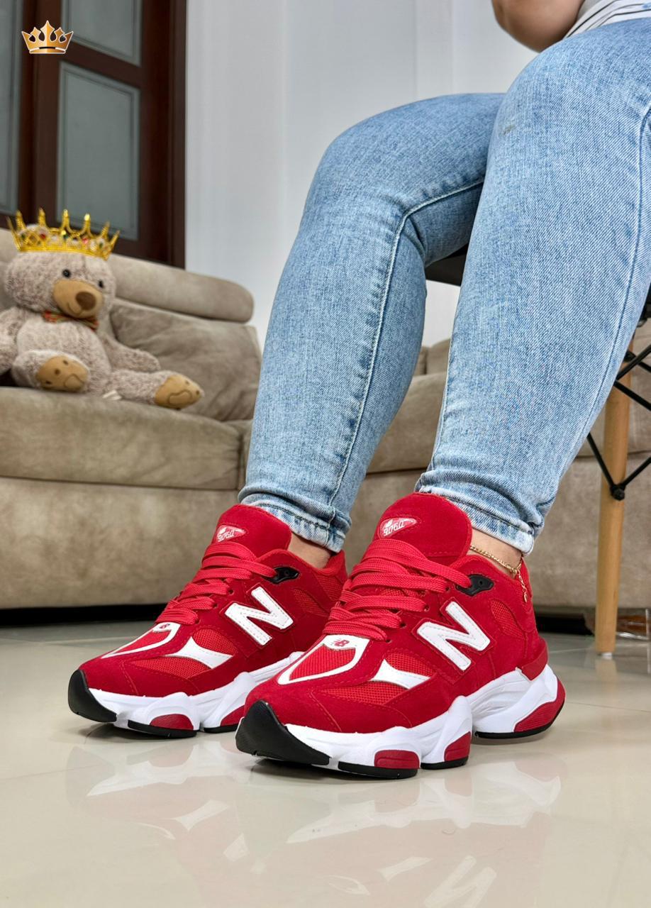 Calzado 9060 Mujer  Rojo - Cómodo y de Calidad