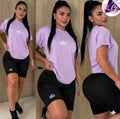 Set Alo Biker 2 Piezas Logos Bordados