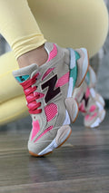 Tenis 9060 Beige con Rosado